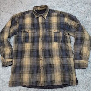 Pine Canyon‎ Shirt Mens M Plaid Shacket Flannel Insulated Chore Workwear Farm